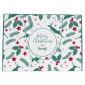 kerstkleppen en heilige patronen groot cadeauzakje (Achterkant)