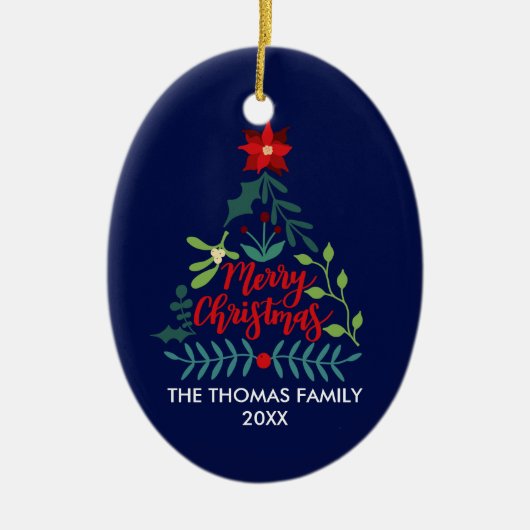 kerstkleppen keramisch ornament (Voorkant)