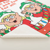 "kerstkleppen"-mandje/medium personaliseren sherpa deken (3/4)