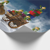 Kerstkleppen met een Polar-Beer Cadeaupapier (Hoek)