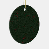 kerstkleppen personaliseren/rode bessen keramisch ornament (Rechts)