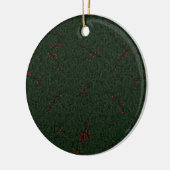 kerstkleppen personaliseren/rode bessen keramisch ornament (Links)