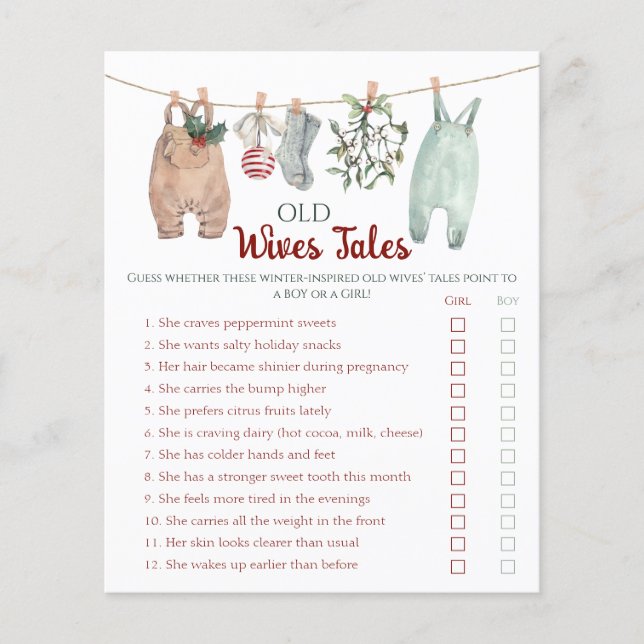 Kerstkleren Oudewijvenpraatjes Game (Voorkant)