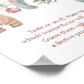 Kerstkleren Raad de Babyvoeding Poster (Hoek)