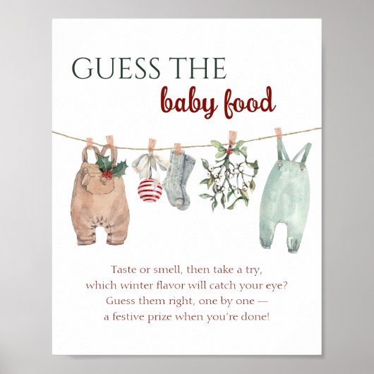 Kerstkleren Raad de Babyvoeding Poster (Voorkant)