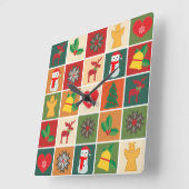 Kerstkleukklok Vierkante Klok (Hoek)