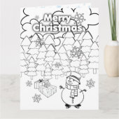 kerstkleur en Kaart voor de activiteit van het kin (Voorkant)