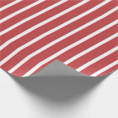 Kerstkleur gestreept cadeaupapier (Hoek)