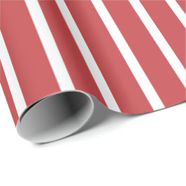 Kerstkleur gestreept cadeaupapier