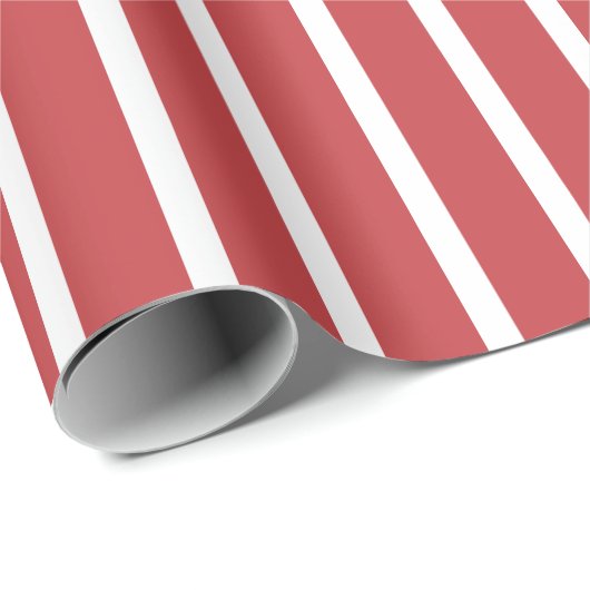 Kerstkleur gestreept cadeaupapier (Rol Hoek)