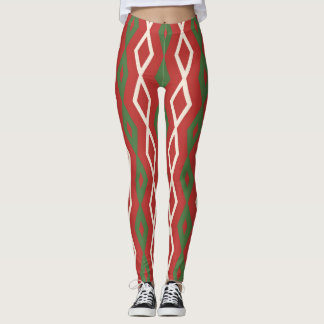 Kerstkleur Patroon Leggings