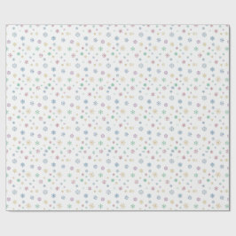 Kerstkleur Sneeuwvlokken Thema Verpakking Xmas Cadeaupapier