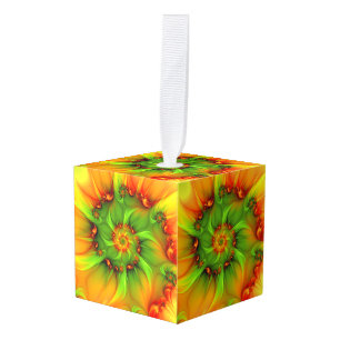 Kerstkleuren Abstracte kleurrijke fractie Decoratie