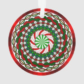 Kerstkleuren Acryl Ornament (achterkant)