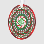 Kerstkleuren Acryl Ornament (voorkant)