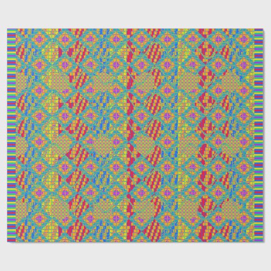 Kerstkleuren cadeaupapier (Vlak)
