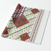 Kerstkleuren cadeaupapier (Uitgerold)