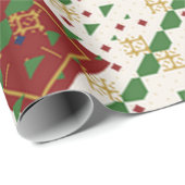 Kerstkleuren cadeaupapier (Rol Hoek)