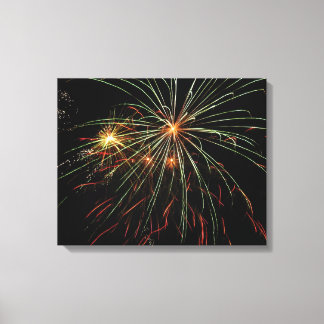 kerstkleuren canvas afdruk