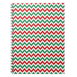 Kerstkleuren Chevon Omslag Notitieboek Journaal