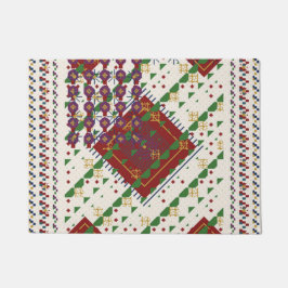 Kerstkleuren deurmat