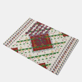 Kerstkleuren deurmat (Schuin)