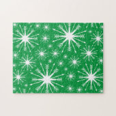 kerstkleuren en Snowflakes Legpuzzel (Horizontaal)