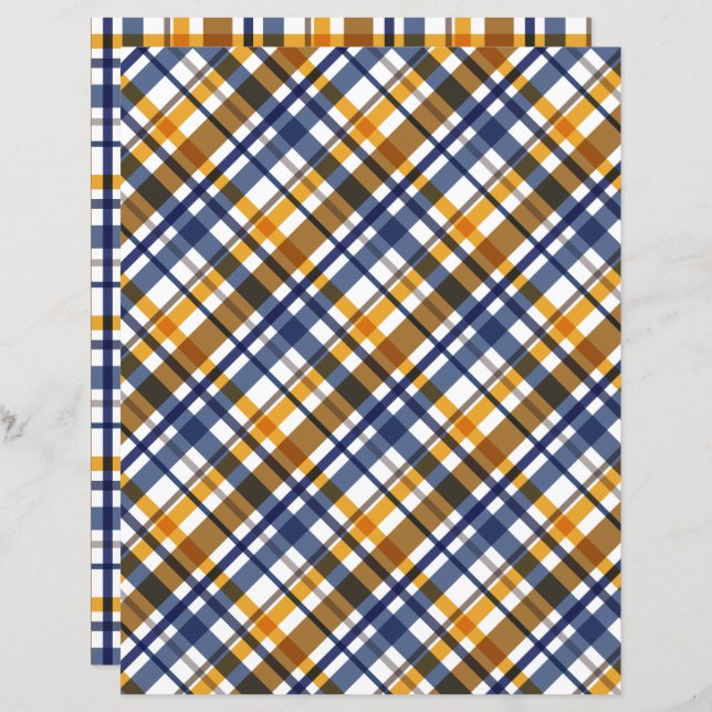 Kerstkleuren geruit (Voorkant / Achterkant)