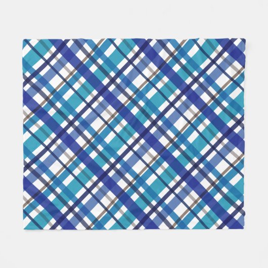 Kerstkleuren gespeeld fleece deken (Voorkant (Horizontaal))