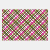 Kerstkleuren gespeeld inpakpapier vel (Voorkant)