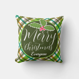 Kerstkleuren gespeeld kussen