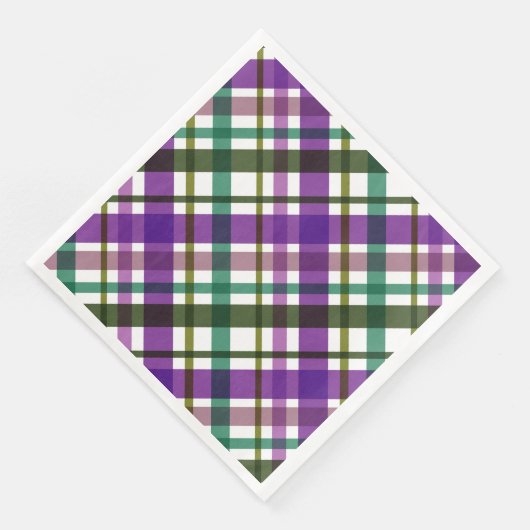 Kerstkleuren gespeeld servet (Hoek)