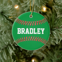Kerstkleuren Groen en Rood Baseball/Softball