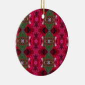 Kerstkleuren Kaleidoscoop Circle Ornament (Rechts)