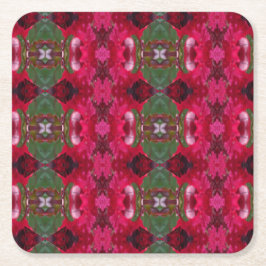 Kerstkleuren Kaleidoscoop Kartonnen Onderzetters