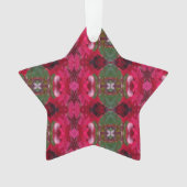 Kerstkleuren Kaleidoscoop Ornament (voorkant)
