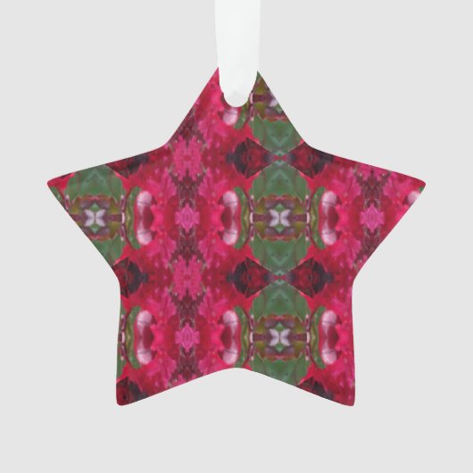 Kerstkleuren Kaleidoscoop Ornament (voorkant)