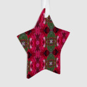 Kerstkleuren Kaleidoscoop Ornament (voorkant)
