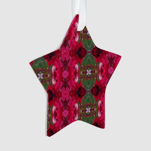 Kerstkleuren Kaleidoscoop Ornament (voorkant)
