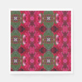 Kerstkleuren Kaleidoscoop Servetten (Voorkant)