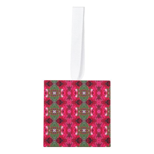 Kerstkleuren Kaleidoscope - Ornament afsnijden (Voorkant)