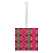 Kerstkleuren Kaleidoscope - Ornament afsnijden (Rechts)