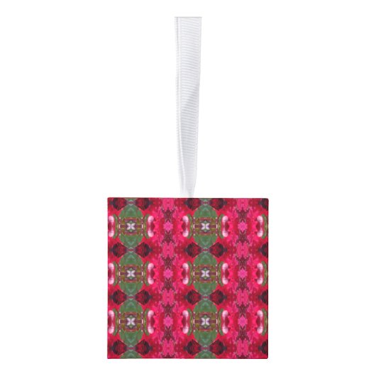 Kerstkleuren Kaleidoscope - Ornament afsnijden (Rechts)