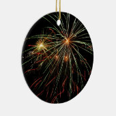 kerstkleuren keramisch ornament (Rechts)