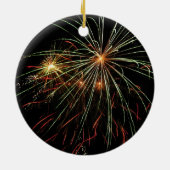 kerstkleuren keramisch ornament (Achterkant)