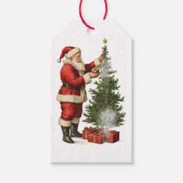 KERSTKLEUREN KERSTBOOM KADOETIKET OUDE MAN CADEAULABEL