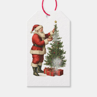 KERSTKLEUREN KERSTBOOM KADOETIKET OUDE MAN CADEAULABEL