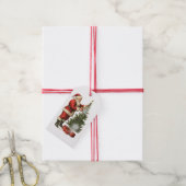 KERSTKLEUREN KERSTBOOM KADOETIKET OUDE MAN CADEAULABEL (Met Touw)
