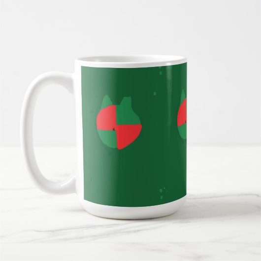 Kerstkleuren Koffiemok (Links)