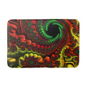 Kerstkleuren Mandelbrot Bath Mat (Voorkant)